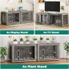 imageYITAHOME 272quot L Dog Crate Furniture for Medium Dogs 2in1 IronWood Fusion Dog cage Indoor up to 30 lb Side End Table Modern Dogs Kennel with Waterproof Top Safety CornersSteel LockRusticGrey2 Room