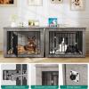 imageYITAHOME 272quot L Dog Crate Furniture for Medium Dogs 2in1 IronWood Fusion Dog cage Indoor up to 30 lb Side End Table Modern Dogs Kennel with Waterproof Top Safety CornersSteel LockRusticGrey2 Room