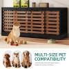 imageYITAHOME 71 Inch Dog Crate TV Stand for 2 Dogs w Sliding Door Heavy Duty ChewResistant Cage Furniture for Medium Large Dogs Wooden Indoor Double Dog Kennel Decorative for Living Room Black WalnutBlack Walnut2 Dog Crates