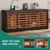 imageYITAHOME 71 Inch Dog Crate TV Stand for 2 Dogs w Sliding Door Heavy Duty ChewResistant Cage Furniture for Medium Large Dogs Wooden Indoor Double Dog Kennel Decorative for Living Room Black WalnutBlack Walnut2 Dog Crates