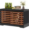 imageYITAHOME 71 Inch Dog Crate TV Stand for 2 Dogs w Sliding Door Heavy Duty ChewResistant Cage Furniture for Medium Large Dogs Wooden Indoor Double Dog Kennel Decorative for Living Room Black WalnutBlack Walnut