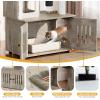 imageYITAHOME Cat Tree with Litter Box Enclosure 2in1 Cat Furniture Modern Cat Condo Indoor Cat Tower with Wood House Perch Food Station Hammocks Scratch Post Hair Brush 59 Inch WhiteGrey
