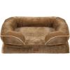 imageYITAHOME Large Dog Beds Orthopedic Memory Foam Dog Sofa Bed for Comfortable Sleep with Removable Cover Waterproof Lining and AntiSlip Bottom Brown