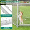 imageYITAHOME Large Outdoor Dog Kennel 40340354FT Large Dog House Pet Pens Dog Run Enclosure with UVResistant Waterproof Roof Cover and Secure Lock Dog Fence Outdoor for YardSilver