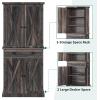 imageYITAHOME Pantry Cabinet 71Inch Tall Freestanding Storage Cabinet with 4 Drawers Farmhouse Cupboard with Doors Storage Adjustable Shelves for Living Room Dining Room Black OakGray Rustic