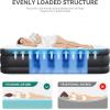 imageYITAHOME Queen Size Air Sofa Bed Mattress with Headboard and Pump Blow Up Couch Inflatable Bed for Home Living Room 79quot x 60quot x 25quot Expanded Size BrownBlack