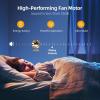 imageYITAHOME Tropical Ceiling Fan with LED Light and Remote 52 Inch Black Palm Leaf Fan for Home with Memory Function 5 Leaf Blades Reversible DC Quiet Motor for Porch Farmhouse Indoor BrownLight wood grain