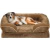imageYITAHOME Large Dog Beds Orthopedic Memory Foam Dog Sofa Bed for Comfortable Sleep with Removable Cover Waterproof Lining and AntiSlip Bottom Brown
