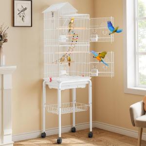 imageYITAHOME 62 inch Metal Bird CageWhite