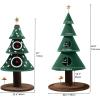 imageYITAHOME 60 in Christmas Cat Tree for Indoor Cats Tall Cat Tower Furniture with 2 Large Condos 5ft Christmas Tree Party Decoration with Cat House and Beds60in