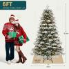 imageYITAHOME 65ft Prelit Aspen Fir Christmas Tree with Remote Control CrystalDecorated Prelit Christmas Tree with 900 PEampampPVC Mixed Branch Tips 11 LightingModes GreenGreen With Partially Flocked Tips