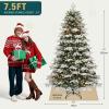 imageYITAHOME 65ft Prelit Aspen Fir Christmas Tree with Remote Control CrystalDecorated Prelit Christmas Tree with 900 PEampampPVC Mixed Branch Tips 11 LightingModes GreenGreen With Partially Flocked Tips