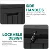 imageYITAHOME 120 Gallon Resin Deck Box Large Outdoor Storage Box for Patio Cushions Garden Tools Pool Supplies Lockable Easy With Tool Assembly Extra Seat or Table BlackBlack