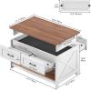 imageYITAHOME Game Coffee Table with 4 Drawers Storage Removable Walnut Top Gaming Table 3in1 Puzzle Modern Living Room CenterTable Removable Walnut Top