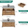 imageYITAHOME Lift Top Coffee Table with Storage 2 Drawers Square Coffee Tables for Living Room Farmhouse Coffee Table with Large Hidden Storage Compartment Brown