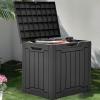 imageYITAHOME 120 Gallon Resin Deck Box Large Outdoor Storage Box for Patio Cushions Garden Tools Pool Supplies Lockable Easy With Tool Assembly Extra Seat or Table BlackBlack