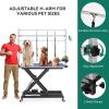 imageYITAHOME 49 Professional Electric Dog Grooming Table for Large Dog at Home Heavy Duty Foldable Pet Dog Grooming Station wAdjustable Arm Dog Grooming Stand Table wWheels 3 Nooses Tool OrganizerBlue