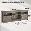 imageYITAHOME TV Stand for 807570 Inch TVs with LED Lights Farmhouse Entertainment Center with Storage Cabinets Open Shelves amp Adjustable Shelf for Living Room BlackWashed Gray