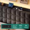 imageYITAHOME King Size Bed Frame with 3 Storage Drawers and RGB LED Lights Velvet Upholstered Bed with Charging Station and Storage Headboard No Box Spring Needed Easy Assembly NoiseFree GreyGrey