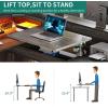 imageYITAHOME L Shaped Desk with Power Outlets amp LED Lights 60 Corner Computer Desk with Drawers amp Lift Top Home Office Desk with Monitor Stand amp File Cabinet Wood Height Adjustable Desk GreyGrey