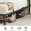 imageYITAHOME Queen Size Bed Frame Storage Headboard Bed with Charging Station Upholstered Platform Bed Frame with USB Ports No Box Spring Needed Under Bed Storage Easy Assembly Rustic Brown
