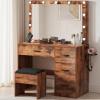 imageYITAHOME Vanity Desk with Mirror amp Lights Makeup Vanity Table Set with Power Outlet 4 Drawers 6 Open Shelves Above and 3 Adjustable Shelves Below 3 Lighting Modes Dressing Table PinkBrown