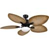 imageYITAHOME Tropical Ceiling Fan with Lights 3 Ways Control Dimmable 52 Inch Ceiling fan with Cleaner Duster Smart Ceiling Fan Compatible with Alexa for Living Room Dining RoomLight wood grain