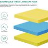 imageYITAHOME 912 Lily Pad Floating Mat for Lake and Pool Portable Outdoor Water Floating Mat for 14 People 3Layer XPE Floating Island for Boat Beach Ocean GreenampYellowYellow