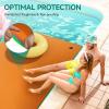 imageYITAHOME 912 Lily Pad Floating Mat for Lake and Pool Portable Outdoor Water Floating Mat for 14 People 3Layer XPE Floating Island for Boat Beach Ocean GreenampYellowOrange
