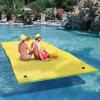 imageYITAHOME 912 Lily Pad Floating Mat for Lake and Pool Portable Outdoor Water Floating Mat for 14 People 3Layer XPE Floating Island for Boat Beach Ocean GreenampYellowYellow