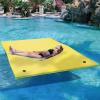 imageYITAHOME 912 Lily Pad Floating Mat for Lake and Pool Portable Outdoor Water Floating Mat for 14 People 3Layer XPE Floating Island for Boat Beach Ocean GreenampYellowYellow