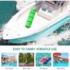 imageYITAHOME 912 Lily Pad Floating Mat for Lake and Pool Portable Outdoor Water Floating Mat for 14 People 3Layer XPE Floating Island for Boat Beach Ocean GreenampYellowOrange