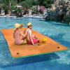 imageYITAHOME 912 Lily Pad Floating Mat for Lake and Pool Portable Outdoor Water Floating Mat for 14 People 3Layer XPE Floating Island for Boat Beach Ocean GreenampYellowOrange