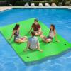 imageYITAHOME 912 Lily Pad Floating Mat for Lake and Pool Portable Outdoor Water Floating Mat for 14 People 3Layer XPE Floating Island for Boat Beach Ocean GreenampYellowGreenBlueYellow