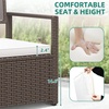 image:imageYITAHOME Outdoor Storage Bench 70 Gallon PE Rattan Patio Storage Bench wHandles and Soft CushionOutdoor Storage Box for Patio Yard Lawn GardenBrown