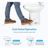 image:imageYITAHOME RV Toilet with Pedal Flush Gravity Flush Toilet High Profile Include Flange for Car Motorhome Caravan Travel WhiteWhite