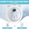 image:imageYITAHOME RV Toilet with Pedal Flush Gravity Flush Toilet High Profile Include Flange for Car Motorhome Caravan Travel WhiteWhite