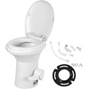 image:imageYITAHOME RV Toilet with Pedal Flush Gravity Flush Toilet High Profile Include Flange for Car Motorhome Caravan Travel WhiteWhite