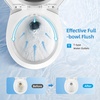 image:imageYITAHOME RV Toilet with Pedal Flush Gravity Flush Toilet High Profile Include Flange for Car Motorhome Caravan Travel WhiteWhite
