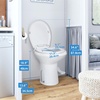 image:imageYITAHOME RV Toilet with Pedal Flush Gravity Flush Toilet High Profile Include Flange for Car Motorhome Caravan Travel WhiteWhite