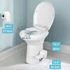 image:imageYITAHOME RV Toilet with Pedal Flush Gravity Flush Toilet High Profile Include Flange for Car Motorhome Caravan Travel WhiteWhite