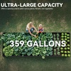 image:imageYITAHOME 144x48x12 in Galvanized Raised Garden Bed Kit Large Metal Planter Box with Gloves Safety Rubber amp Support Rod Outdoor Flower Bed for Plants Vegetables BlackBlack
