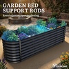 image:imageYITAHOME 8x2x2ft Large Raised Garden Bed Kit 24 Tall 9 in 1Galvanized Metal Planter Box with Gloves and Safety Rubber Outdoor Above Ground Planters for Plants Vegetables Flowers BlackBlack