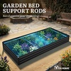 image:imageYITAHOME 8x2x2ft Large Raised Garden Bed Kit 24 Tall 9 in 1Galvanized Metal Planter Box with Gloves and Safety Rubber Outdoor Above Ground Planters for Plants Vegetables Flowers BlackBlack