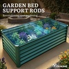 image:imageYITAHOME 8x2x2ft Large Raised Garden Bed Kit 24 Tall 9 in 1Galvanized Metal Planter Box with Gloves and Safety Rubber Outdoor Above Ground Planters for Plants Vegetables Flowers BlackGreen
