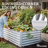 image:imageYITAHOME 8x2x2ft Large Raised Garden Bed Kit 24 Tall 9 in 1Galvanized Metal Planter Box with Gloves and Safety Rubber Outdoor Above Ground Planters for Plants Vegetables Flowers BlackSilver
