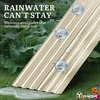 image:imageYITAHOME 8x2x2ft Large Raised Garden Bed Kit 24 Tall 9 in 1Galvanized Metal Planter Box with Gloves and Safety Rubber Outdoor Above Ground Planters for Plants Vegetables Flowers BlackCream Yellow