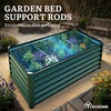 image:imageYITAHOME 8x2x2ft Large Raised Garden Bed Kit 24 Tall 9 in 1Galvanized Metal Planter Box with Gloves and Safety Rubber Outdoor Above Ground Planters for Plants Vegetables Flowers BlackGreen