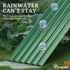 image:imageYITAHOME 8x2x2ft Large Raised Garden Bed Kit 24 Tall 9 in 1Galvanized Metal Planter Box with Gloves and Safety Rubber Outdoor Above Ground Planters for Plants Vegetables Flowers BlackGreen