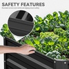 image:imageYITAHOME 8x2x2ft Large Raised Garden Bed Kit 24 Tall 9 in 1Galvanized Metal Planter Box with Gloves and Safety Rubber Outdoor Above Ground Planters for Plants Vegetables Flowers BlackBlack